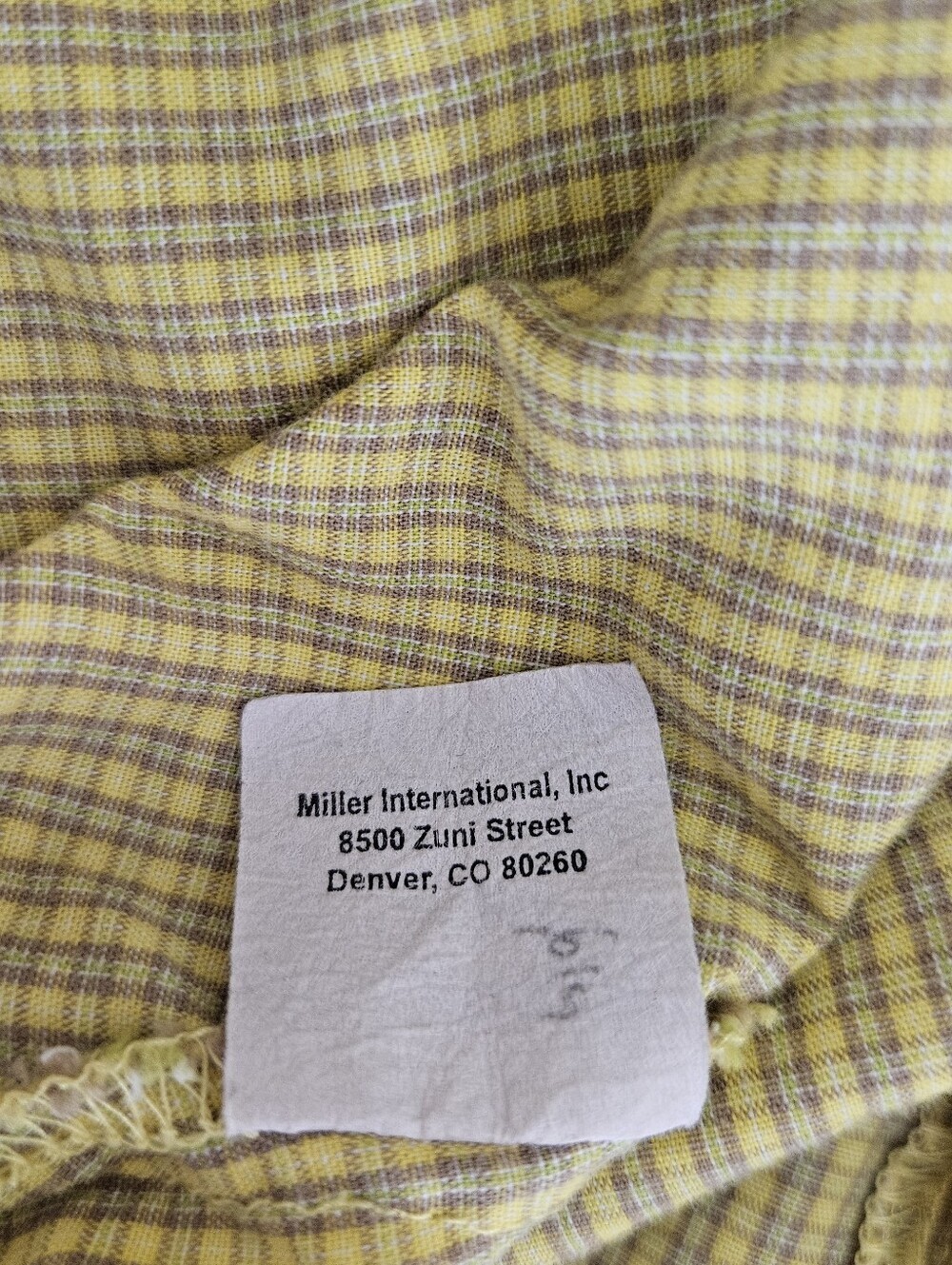 Rockies Western Shirt Yellow Check Plaid Sleeveless Button Collared Top Medium - Picture 8 of 8